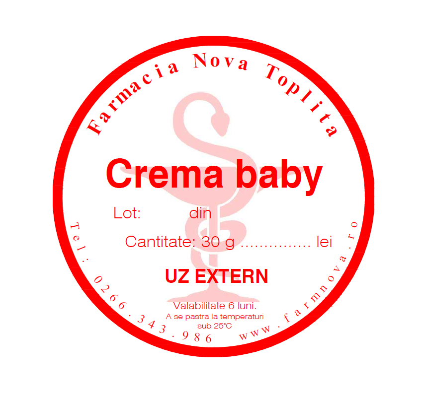 Crema Baby , 30g - Farmacia Nova Online - profesioniști în